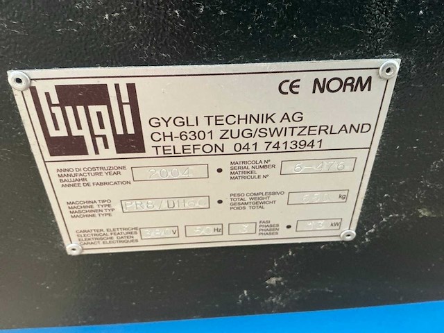 2004 gygli pr8 dh 60 plakpers - afbeelding 12 van  13