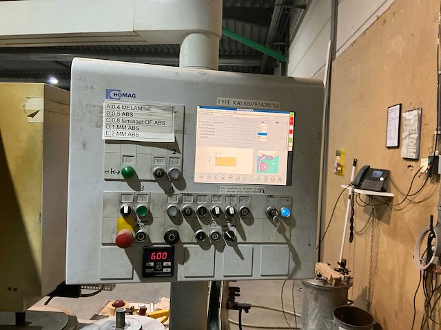 2004 homag optimat kal310 cnc kantenaanlijmmachine - afbeelding 6 van  9