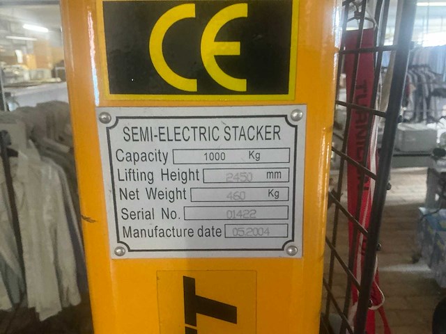 2004 hub-lift semi electric stapelaar (te herstellen!) - afbeelding 9 van  10