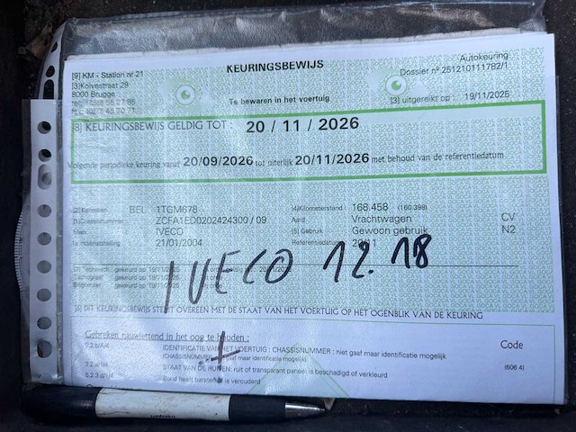 2004 iveco eurocargo hmf 683 k3 kraanwagen - afbeelding 2 van  16