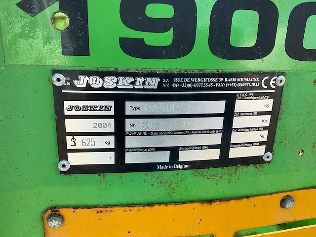 2004 joskin 1900dl uitkuilmachine - afbeelding 3 van  14