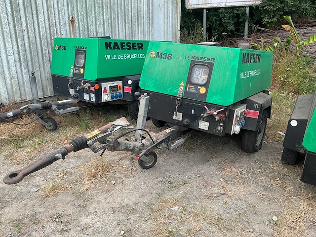 2004 kaeser m38 getrokken schroefcompressor met stroomgroep - afbeelding 1 van  15