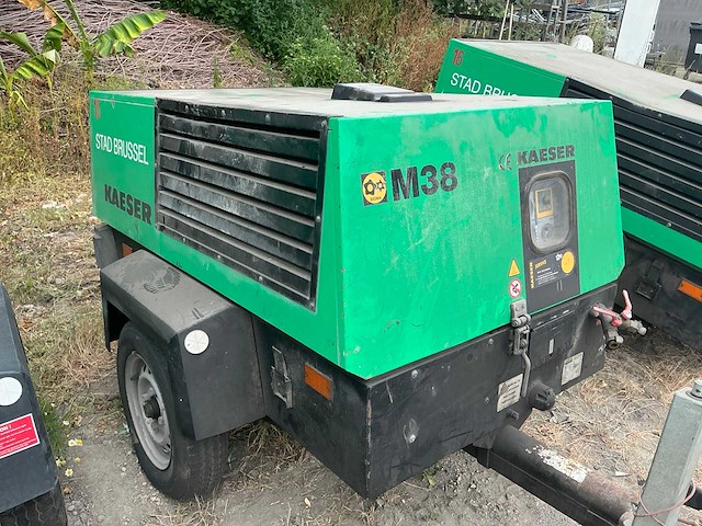 2004 kaeser m38 getrokken schroefcompressor met stroomgroep - afbeelding 10 van  15