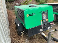 2004 kaeser m38 getrokken schroefcompressor met stroomgroep - afbeelding 12 van  17