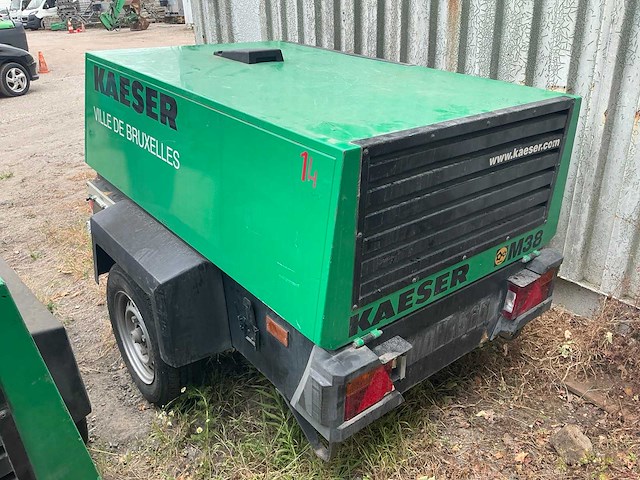 2004 kaeser m38 getrokken schroefcompressor met stroomgroep - afbeelding 14 van  17