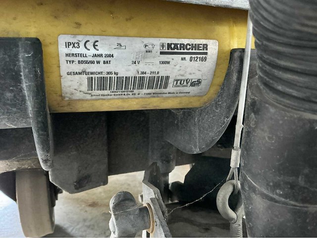 2004 kärcher bd55/60 w bat schrob-zuigmachine - afbeelding 10 van  11