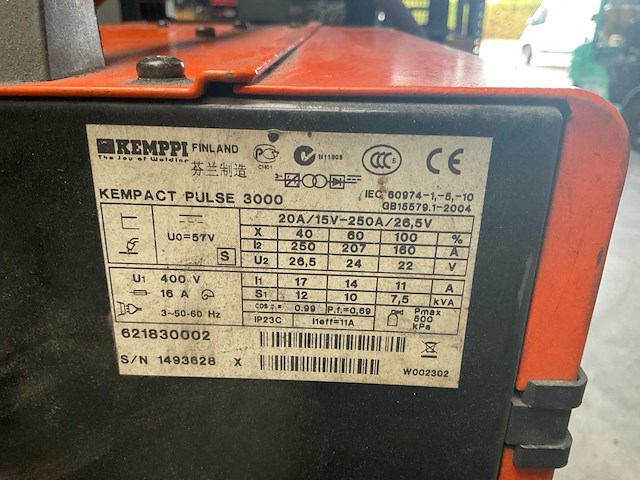 2004 kemppi kempact pulse 3000 mig lasapparaat - afbeelding 8 van  8