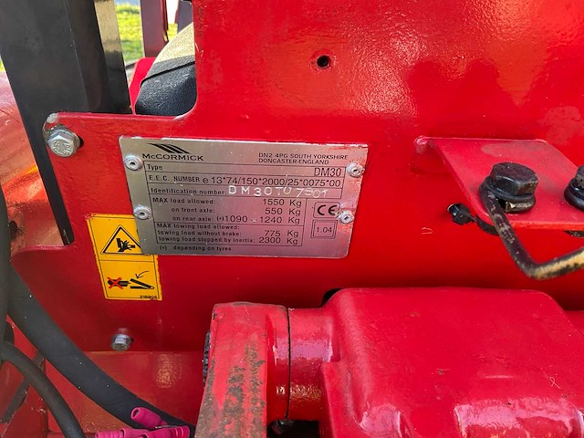 2004 mccormick g30r - minitractor - afbeelding 15 van  26