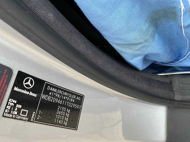 2004 mercedes-benz clk240 cabrio youngtimer - 115.387 km – topstaat - afbeelding 48 van  61