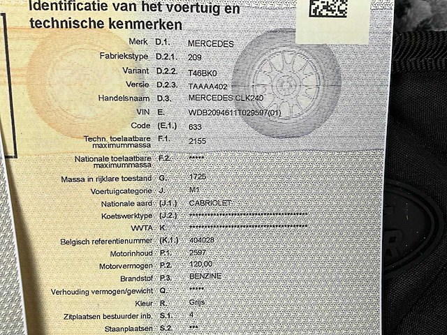 2004 mercedes-benz clk240 cabrio youngtimer - 115.387 km – topstaat - afbeelding 55 van  61