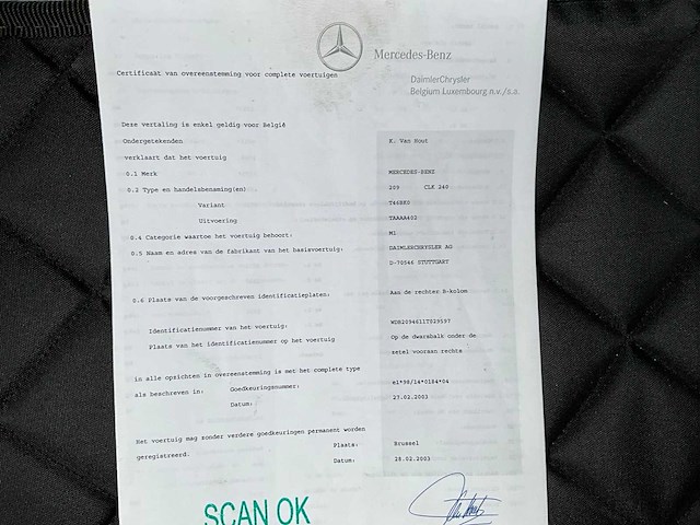 2004 mercedes-benz clk240 cabrio youngtimer - 115.387 km – topstaat - afbeelding 56 van  61