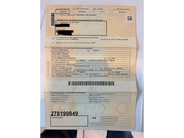 2004 mercedes-benz e270cdi personenauto - afbeelding 25 van  35
