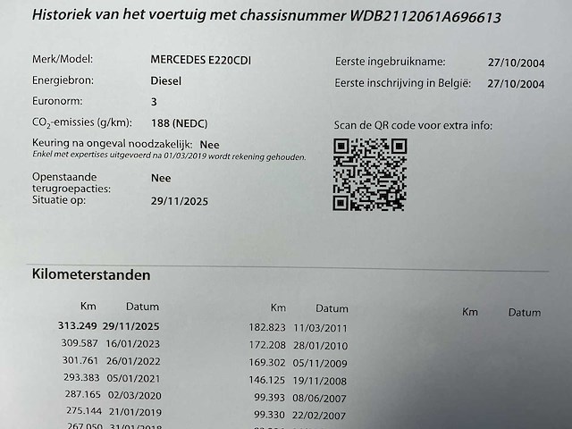 2004 mercedes e220 cdi personenauto - afbeelding 26 van  35