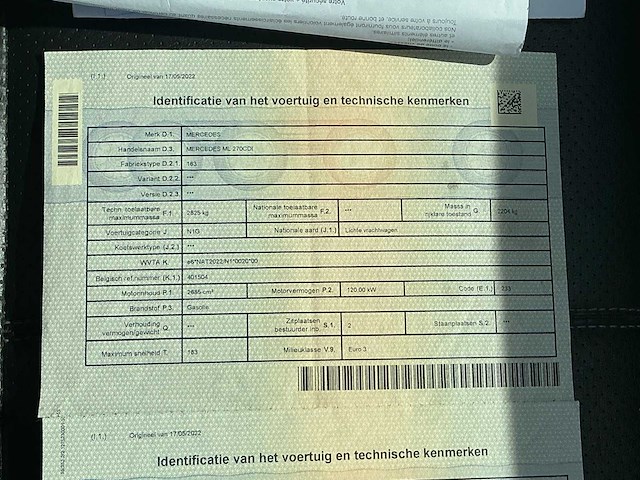 2004 mercedes ml 270 cdi lichte vracht personenauto - afbeelding 24 van  34