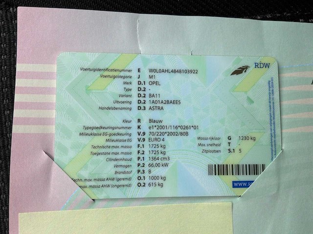 2004 opel astra personenauto - afbeelding 15 van  22