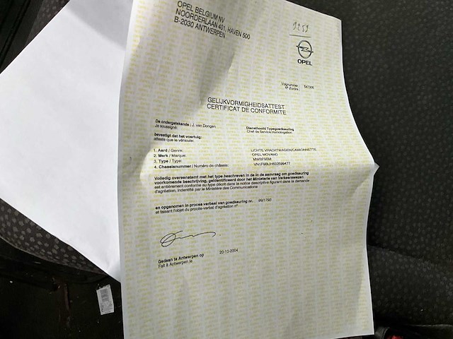 2004 opel movano lichte vrachtwagen - afbeelding 5 van  9