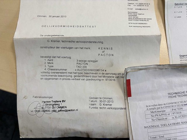 2004 pacton oplegger - afbeelding 15 van  22