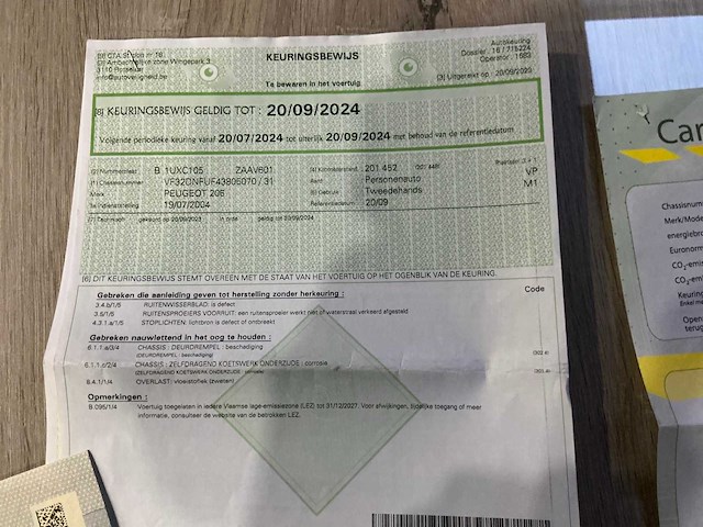 2004 peugeot 206cc cabriolet auto - afbeelding 12 van  14