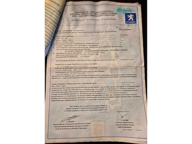 2004 peugeot 307 personenauto - afbeelding 4 van  10