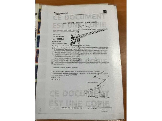 2004 potain igo28a torenkraan - afbeelding 18 van  25