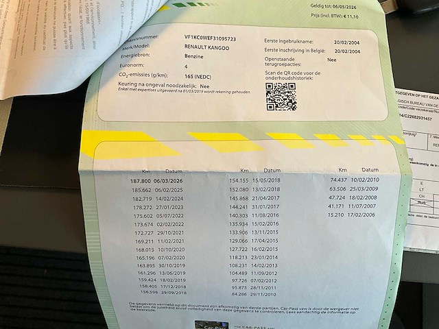 2004 renault kangoo kc - afbeelding 39 van  44