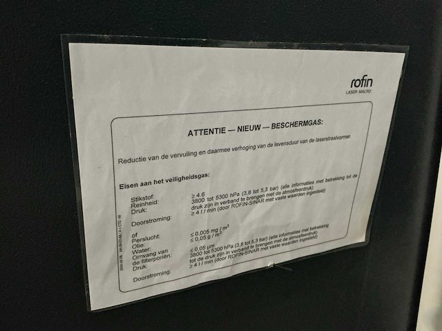 2004 rofin dc010 lasersnijmachine - afbeelding 7 van  9