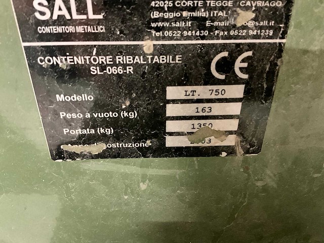 2004 sall lt750 afvalcontainer - afbeelding 4 van  4