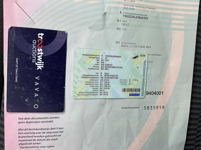 2004 seat ibiza personenauto - afbeelding 15 van  24