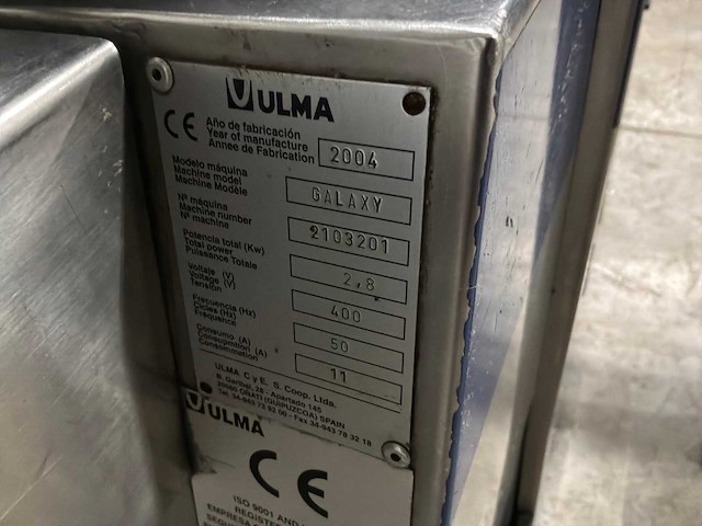 2004 ulma galaxy verpakkingsmachine - afbeelding 10 van  10