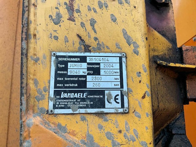 2004 vandaele jumbo master bosmaaier - afbeelding 11 van  11