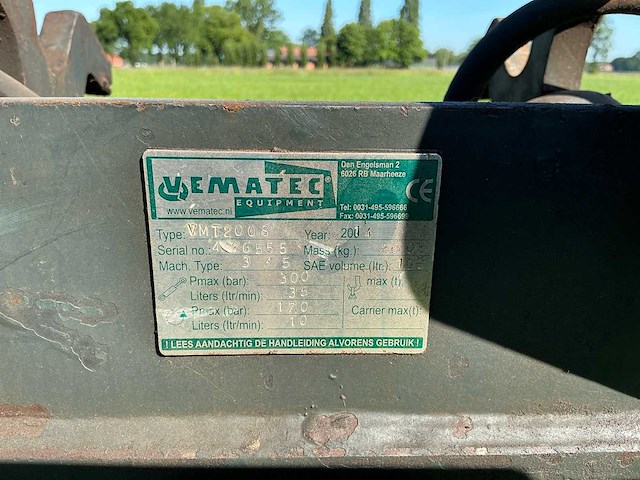 2004 vematec vmt200s graafbak/ sloop-sorteergrijper - afbeelding 8 van  8