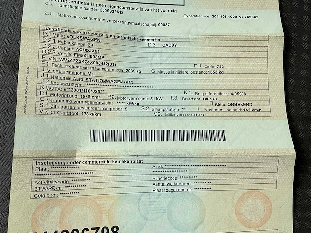 2004 volkswagen caddy personenauto - afbeelding 20 van  25