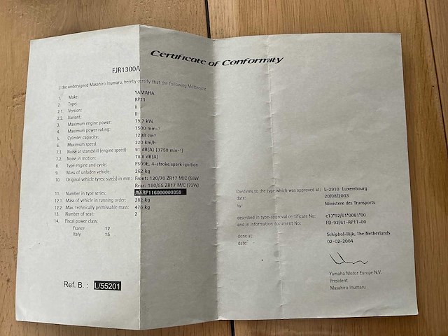 2004 yamaha fjr1300 motorfiets - afbeelding 9 van  18