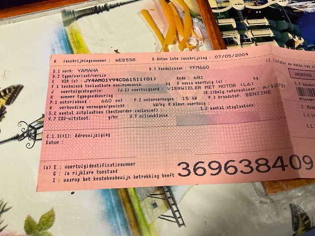 2004 yamaha yfm660 - afbeelding 20 van  27