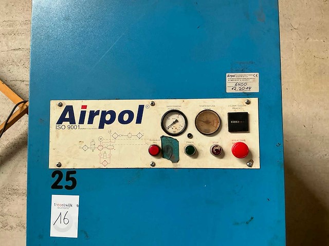 2005 airpol / hiross k15 luchtcompressor - afbeelding 5 van  10
