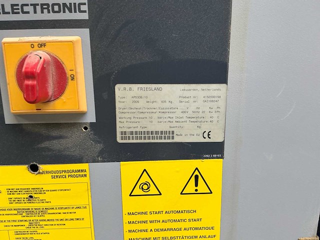 2005 airpress aps30b/10 luchtcompressor - afbeelding 10 van  13