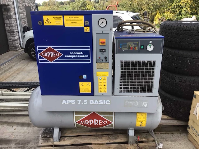 2005 airpress aps7; 5 basis schroefluchtcompressor - afbeelding 1 van  11