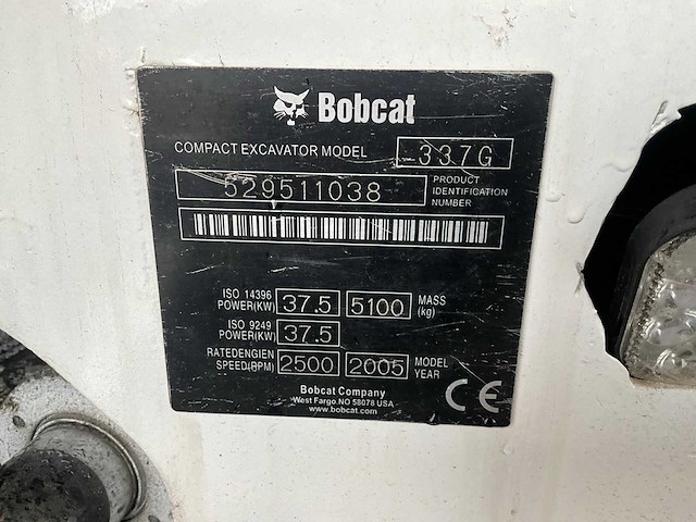 2005 bobcat 337g midigraafmachine - afbeelding 31 van  37