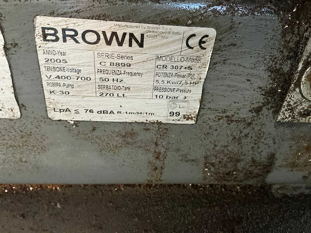 2005 brown cr307+s luchtcompressor - afbeelding 6 van  6
