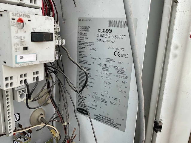 2005 carrier hoofdschakelkast koelinstallatie - afbeelding 15 van  16