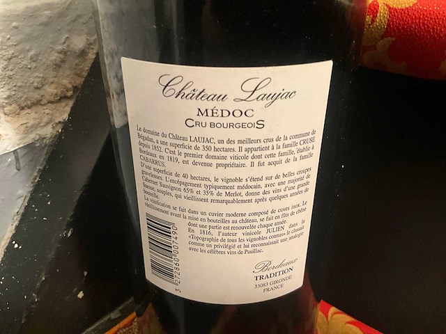 2005 chateau laujac magnum fles rode wijn - afbeelding 4 van  4