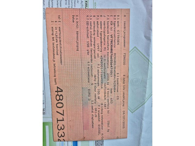 2005 citroën c5 personenauto - afbeelding 13 van  23