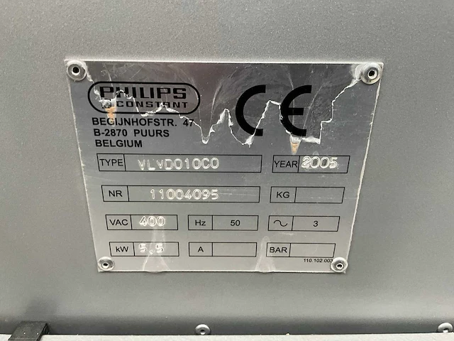 2005 constant philips vlvd010co gecombineerde vlakvandiktebank - afbeelding 2 van  14