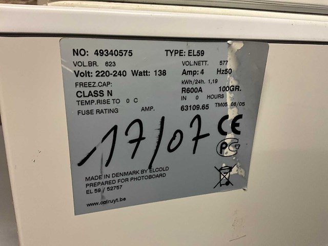 2005 el59 vriezer - afbeelding 6 van  6