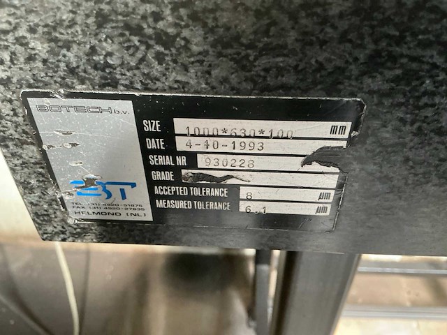 2005 elbo control e238 meettafel met tool calibratie / presetter - afbeelding 6 van  14