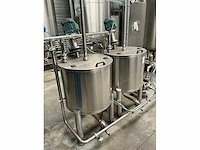 2005 fluid engineering verticale rvs mengtank 200l (2x) - afbeelding 5 van  9