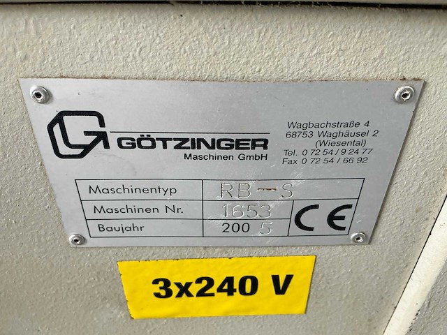 2005 götzinger rb-s drevelboormachine - afbeelding 10 van  12