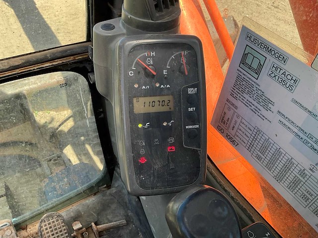 2005 hitachi zaxis zx 135 us rupsgraafmachine - afbeelding 9 van  21
