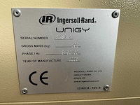 2005 ingersoll-rand unigy 11-10-h schroefcompressor - afbeelding 6 van  7