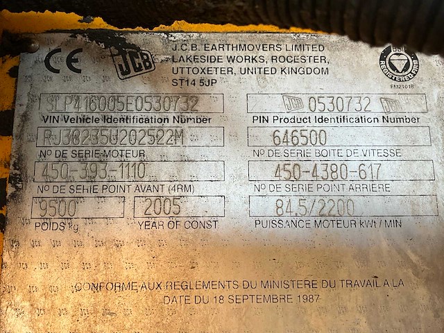 2005 jcb 416 wiellader - afbeelding 8 van  22